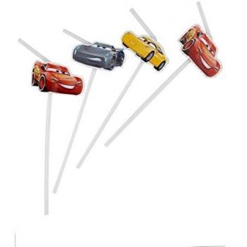 Cars 3 Party‑Motto-Trinkhalme – Disney Mehrfarbiges Set (PR88262)