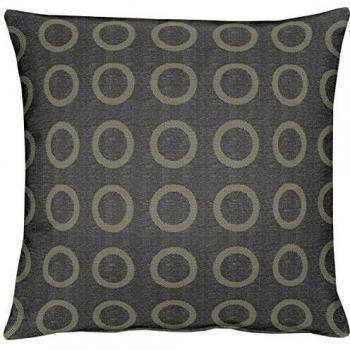 Coussin Tissu Apeltstoffe Gris Argenté