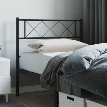 VidaXL 75 cm Metal Headboard in Black