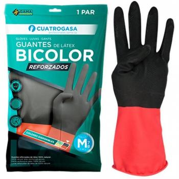 Cuatrogasa guante bicolor reforzado talla mediana