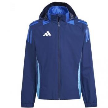 Tiro 24 Kids Allwetterregenjacke adidas Performance – blaue Variante