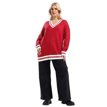 Haut de tennis V rouge Yours Curve