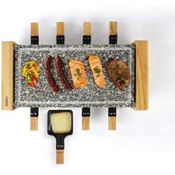 Macchina Raclette 8 Persone 1200W con Pietra Grigliata