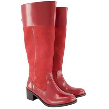 Ulla Popken Lederstiefel mit Zipper, XL-Schuhweite H