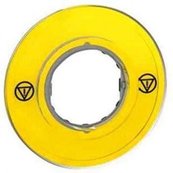 Tag 3D sans texte – Schneider Harmony couleur jaune, diamètre 60 (ZBY9121)
