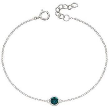 John Greed Signature Silver May Birthstone Crystal Bracelet