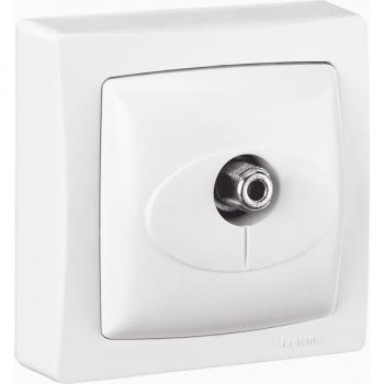 Complete White TV Socket Kit – Legrand 086053 Simple F-Type