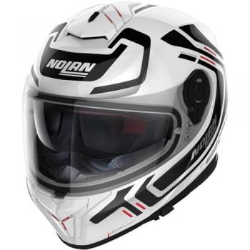 Nolan N80-8 Ally N-Com Casque Intégral Noir Blanc XL