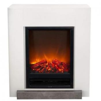 Elektrokamin XARALYN Hamar, weiß, 79cm B, 96cm H, 30cm T, inkl. Heizung