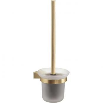 Gedy con diseño de escobillero de pared Tonale en dorado mate