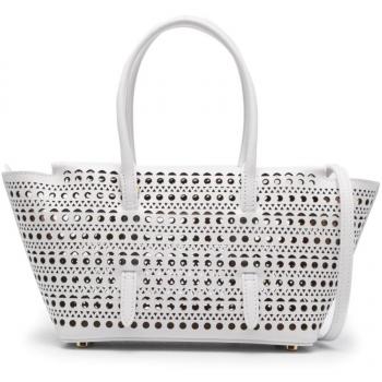 Alaïa Women's Neo Mina 20 Vienne Leather Tote in White | Size UNI | AA1S03120CA303