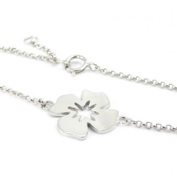 Floral Silver Bracelet by Les Trésors De Lily