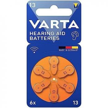 VARTA Hörgeräte Knopfzelle Hearing Aid Batteries 13 Zink-Luft-Batterie, 1,45 V, Durchmesser: 7,9 x (H)5,4 mm,