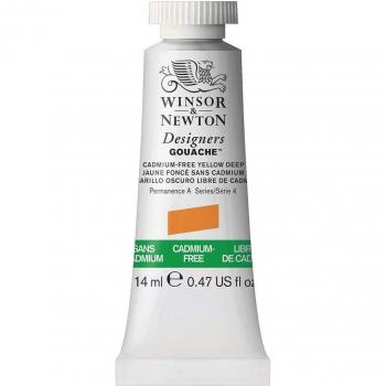 Winsor & Newton Designers Gouache 14 ml Cadmiumfri Gul djup 891