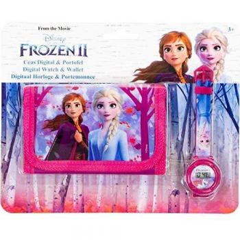 Cartera tríptico y reloj digital de Frozen II