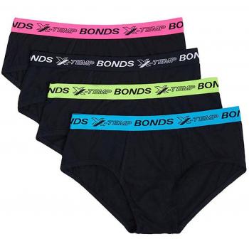 Bonds 4 Pack de Brófanos Deportivos Masculinos – Negra MXEG4A