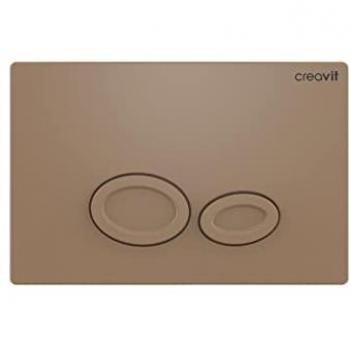 Creavit Drop WC Spülplatte 2-Mengen Cappuccino