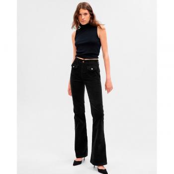 GAP Pantaloni Flare Fit Donna Nero Taglia 38 REGULAR