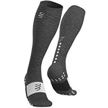 Calcetines Compressport para Hombre Gris Oscuro