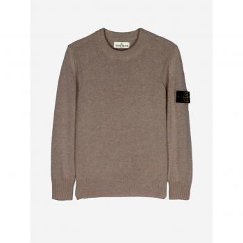 Stone Island Brown XL Men's Round-Neck Sweater