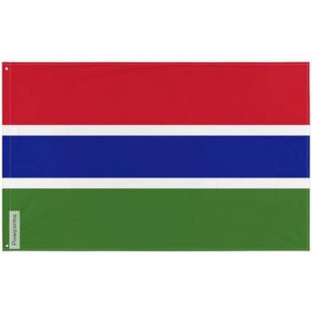 60x90cm Gambian Flag – Multicolored Polyester, Double-sided, Metal Eyelets
