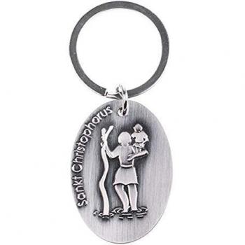 Fritz Cox® – Christophorus: Gravierter Schlüsselring für unterwegs