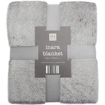 Soft Grey Inara Throw (130cm × 170cm)