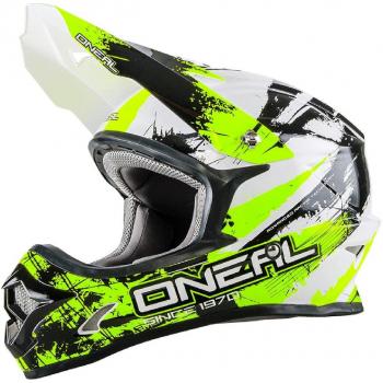 Casco MX Oneal 2016 3Series Shocker Negro-Neón Amarillo