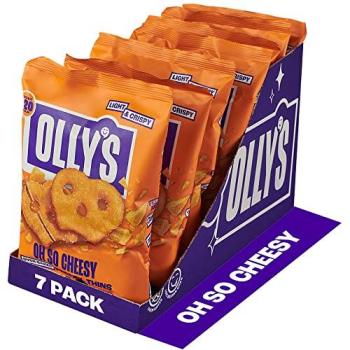 Ollys Vegan Cheddar Pretzel Crisps – 140g