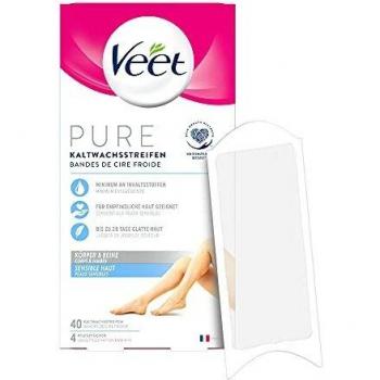 Veet Kaltwachsstreifen mit Easy-Gel Technologie – 40 Anwendungen