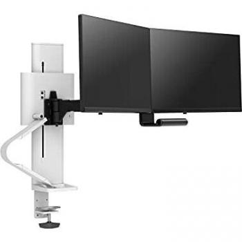 Ergotron Trace Dual Monitor Mount Panel Clamp White