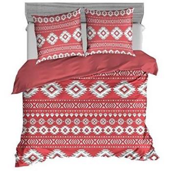 Cocooning Maya Parure de lit corail