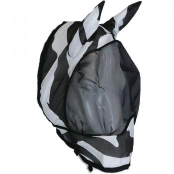 Bucas Fliegenmaske Buzz-Off Deluxe Zebramuster mit Ohren