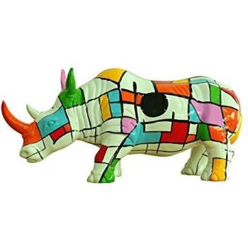 Statue Rhino Chic Multicolor