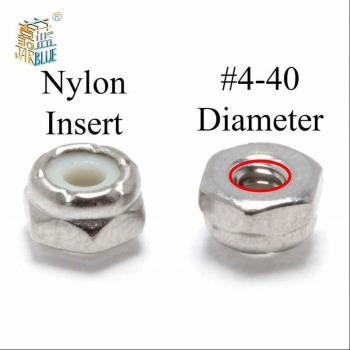 #12-24 Stainless Steel Hex Lock Nut (10 Pack)