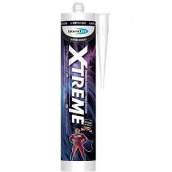 Bond It Xtreme Anti-Mould Silicone Sealant White 310ml x 3