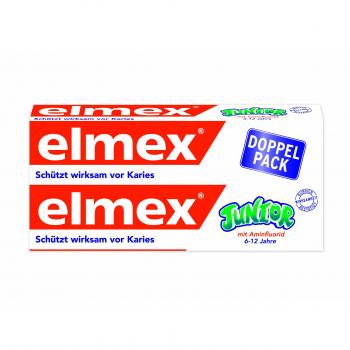 Elmex Zahnpasta Junior, 2 x 75 ml Packung