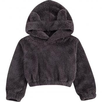 Sweat épais pour fille avec motif animal et chapeau