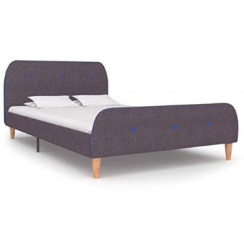 Cadre de lit sans matelas taupe tissu 120x190 cm – VIDAXL