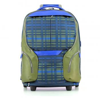 Piquadro Coleos Mallette à roulettes, Bleu