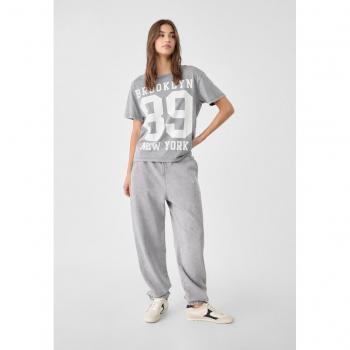 Pantaloni Jogger Grigio Scuro L con Acid Wash – Stradivarius