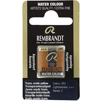 Rembrandt Watercolor, Half Pan of Transparent Yellow Oxide