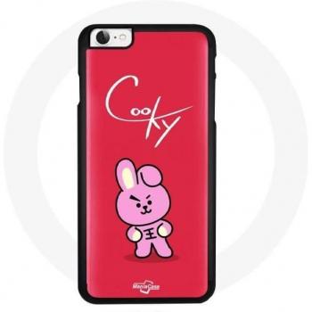 BT21 Cooky iPhone 7 Case with Red Background