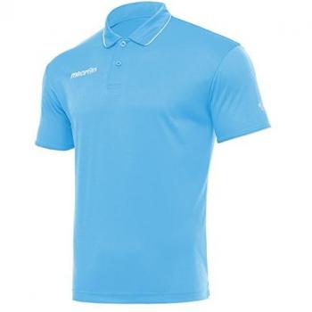Macron Draco Unisex Polo T-Shirt Himmelblau XXS