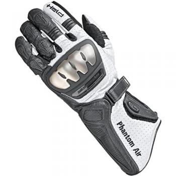 Held Phantom Air Motorrad Handschuhe, perforiert, schwarz/weiß, Größe L