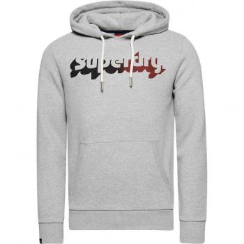 Superdry Shadow XL Felpa Cappuccio Grigio/nero