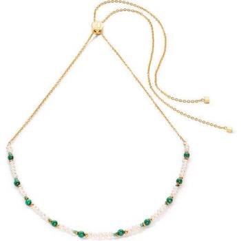 Freshwater Pearl and Malachite Lion’s Heart Pendant