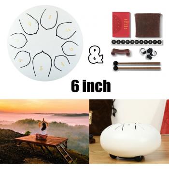 Tambor de acero 8 notas 6 pulgadas para yoga
