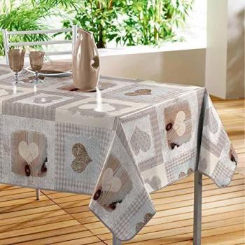 Nappe rectangle Cosy Coeur 240 x 140 cm