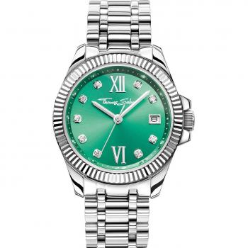 THOMAS SABO Quarzuhr »DIVINE«, Armbanduhr, Damenuhr, Datum, Mineralglas mit Saphirbeschichtung